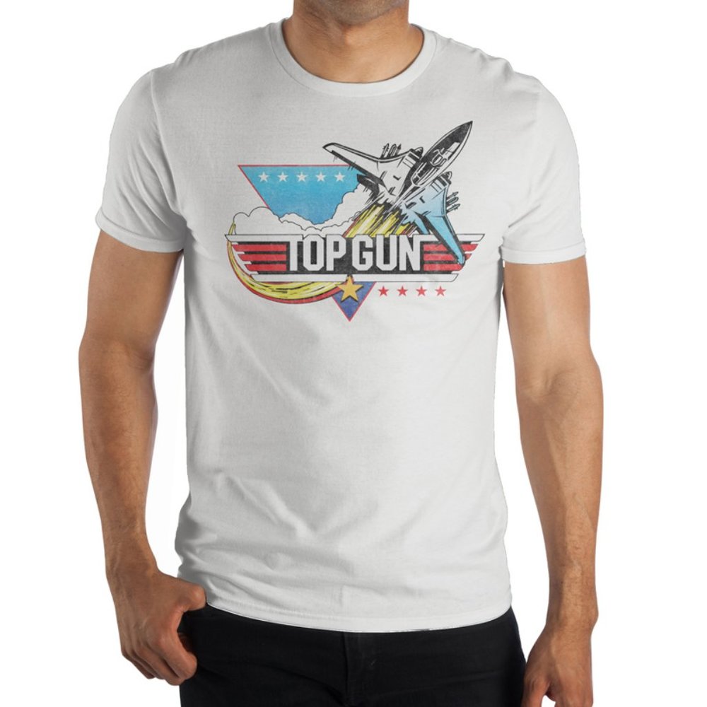 Top Gun Fighter Jet Logo F14 Tomcat Men's T-Shirt